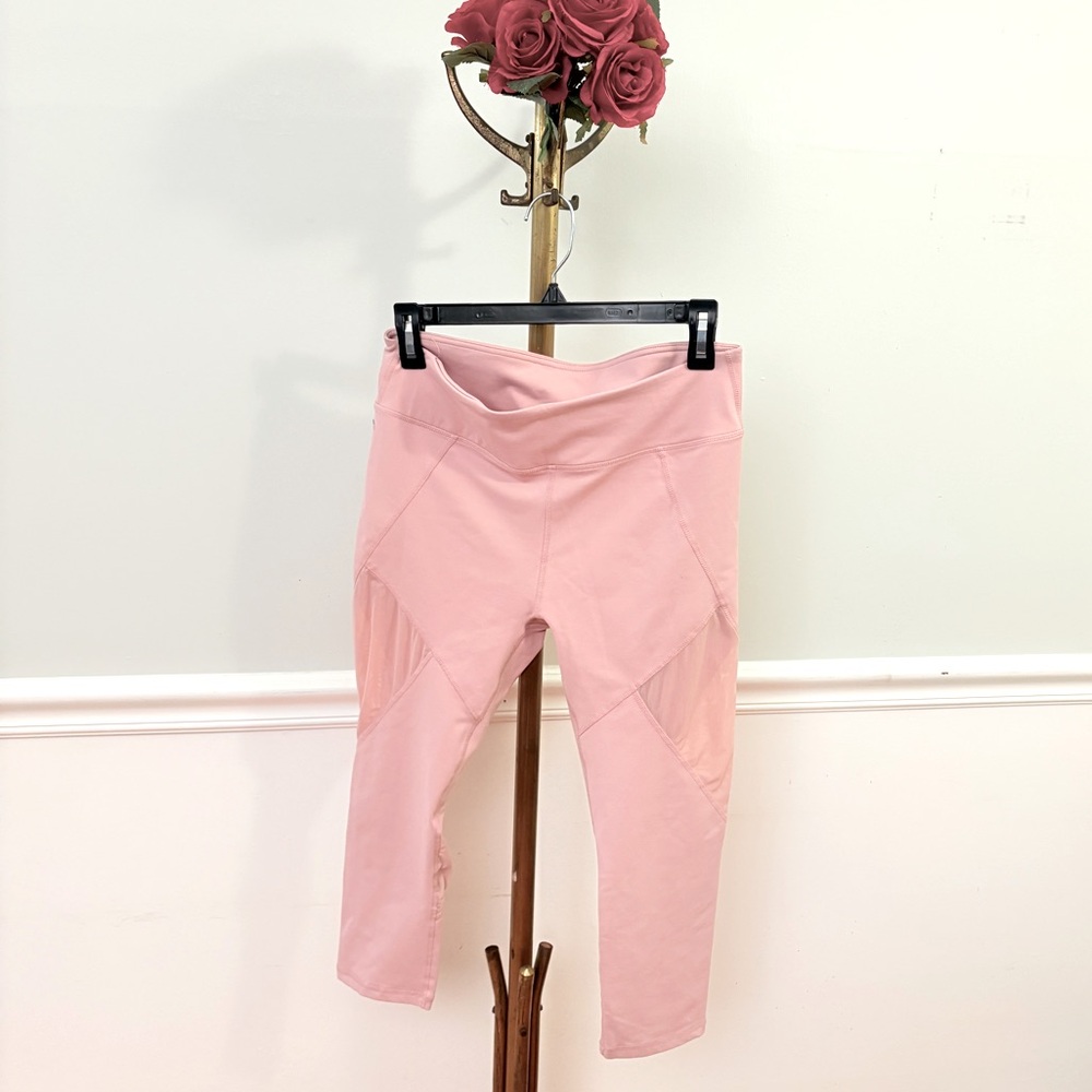 Fabletics Mesh Leggings Dusty Pink Size Medium